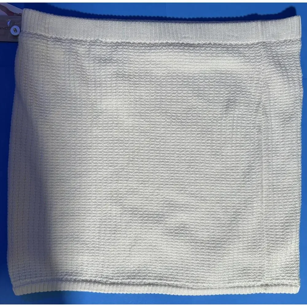 French Connection Cream Short Sweater Skirt Size XL NEW